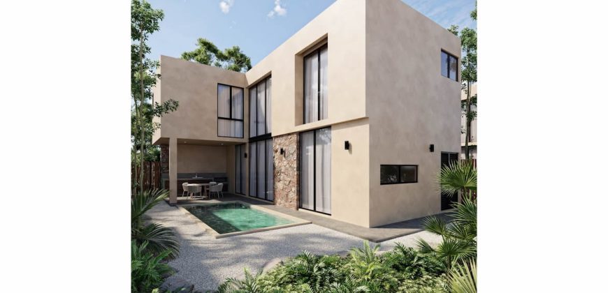 Casas con privada en Tulum de 3 recámaras